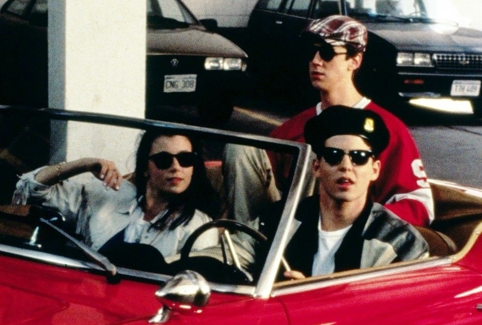 Ferris, Sloane, and Cameron in the Fateful Ferrari