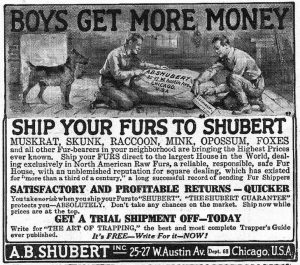 A Shubert advertisement in Boy's Life