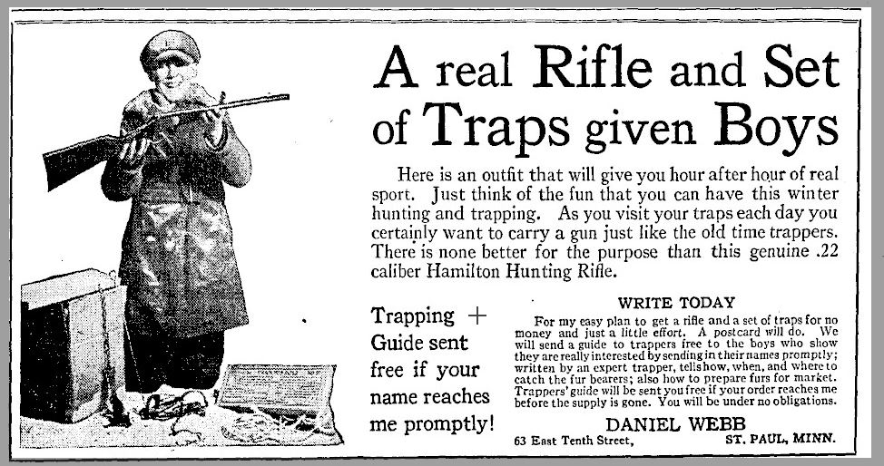 Another advertisement for free rifle and traps